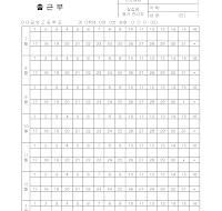 산업체출근부 산업체출근부